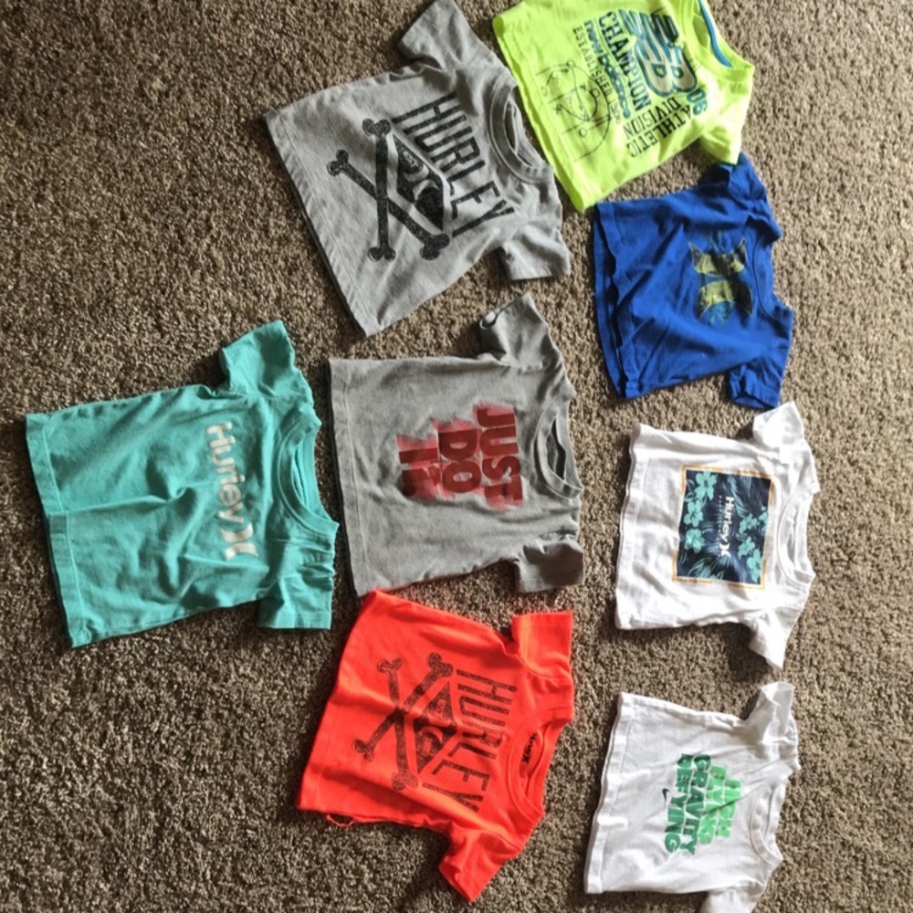 12 mo Hurley and nike shirts